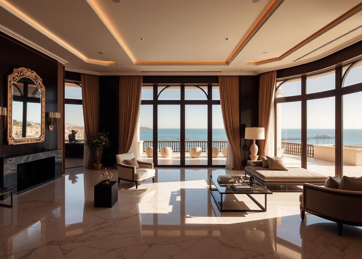 Intérieur d'une villa de prestige à Tanger